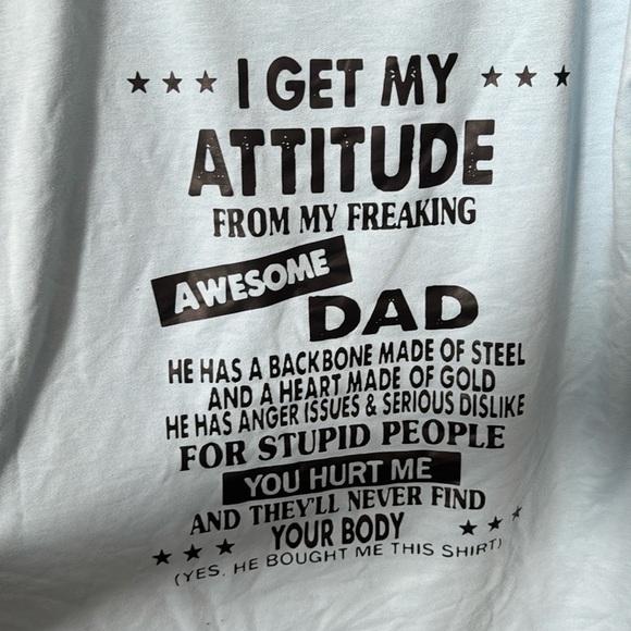 Funny dad attitude long sleeve shirt - Picture 2 of 3